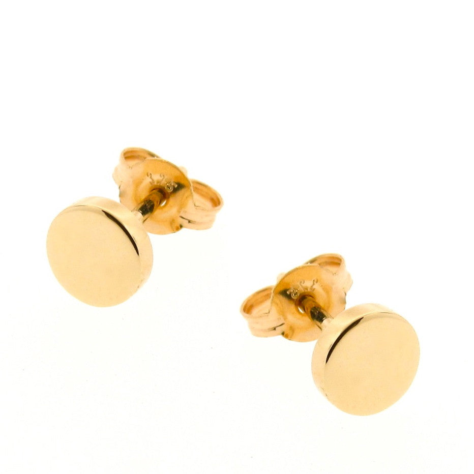 Yellow Gold Eclipse stud Earrings