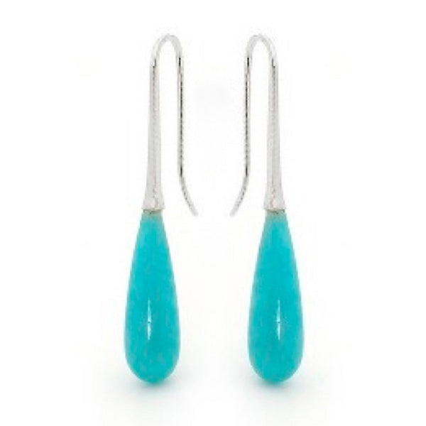 Sterling Silver Amazonite Drop earrings