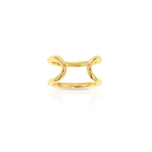 Yellow Gold Wire Ear Cuff