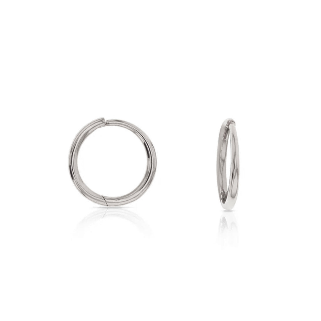 White Gold Wire huggies