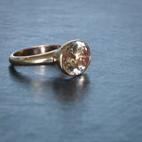 9ct Rose Gold Morganite Simplicity Ring
