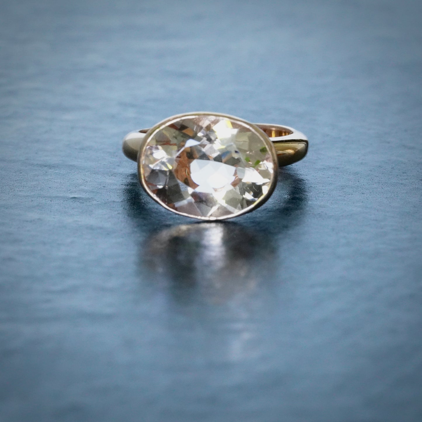 9ct Rose Gold Morganite Simplicity Ring
