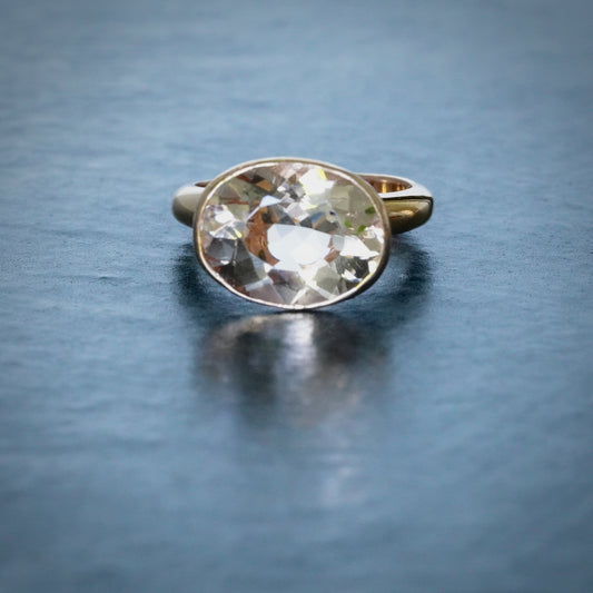 9ct Rose Gold Morganite Simplicity Ring