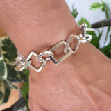 Sterling Silver Heavy handmade Bracelet 20cm