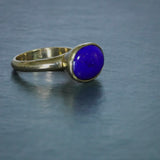 9ct Yellow Gold Lapis Simplicity Ring