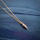 Yellow Gold Small Spiral Shell Pendant Charm