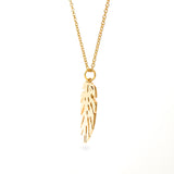 Yellow Gold Monstera Leaf Pendant