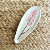 Set of Two Pink Flower Ceramic Trinket dishes