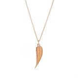 Rose Gold Baby Cebu Blue Leaf Pendant