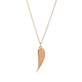 Rose Gold Baby Cebu Blue Leaf Pendant