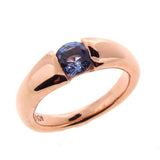 Rose Gold Ceylon Sapphire Comfort Engagement Ring