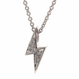 White Gold Diamond 'Baby Lightning Bolt' Pendant