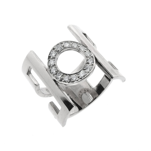 White Gold Diamond Deco-China Ring
