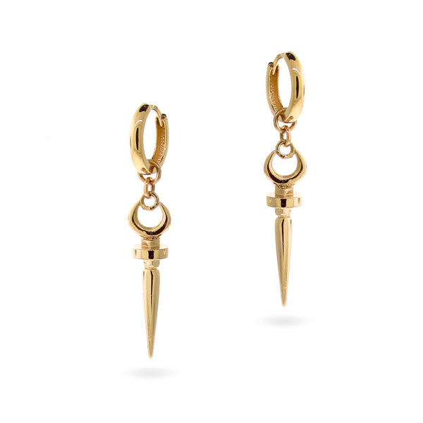 Yellow Gold Moon Pendulum Charm