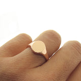 Yellow Gold Oval Signet Ring