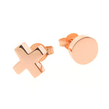 Rose Gold Kiss Stud Earrings