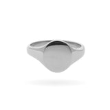 Sterling Silver Oval Signet Ring