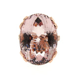 Rose gold Regal Crown Morganite Ring