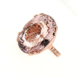 Rose gold Regal Crown Morganite Ring