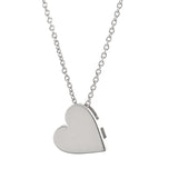 Silver Medium Heart Necklace