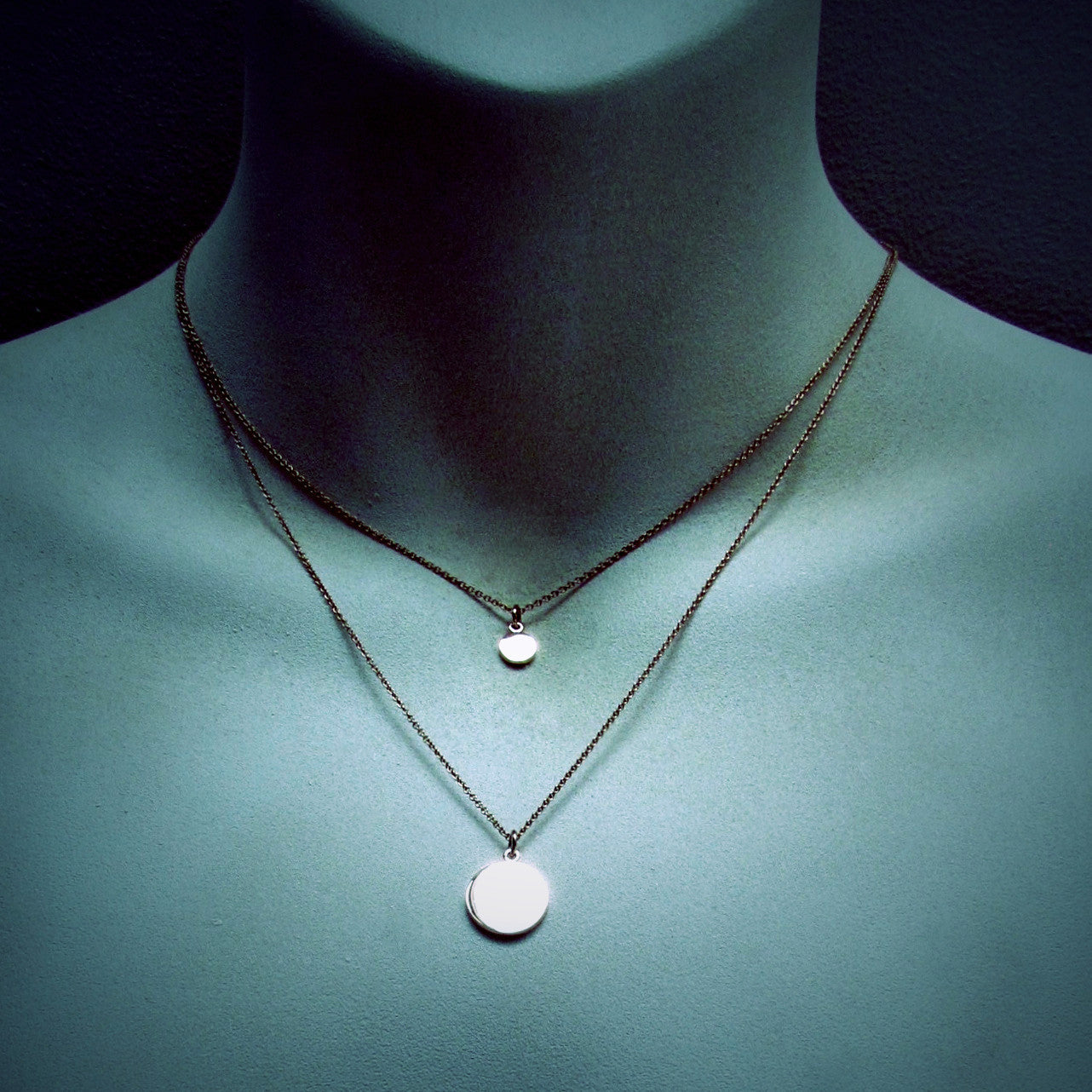 White Gold Diamond Small Eclipse Pendant