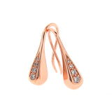 Rose Gold Diamond Droplet earrings