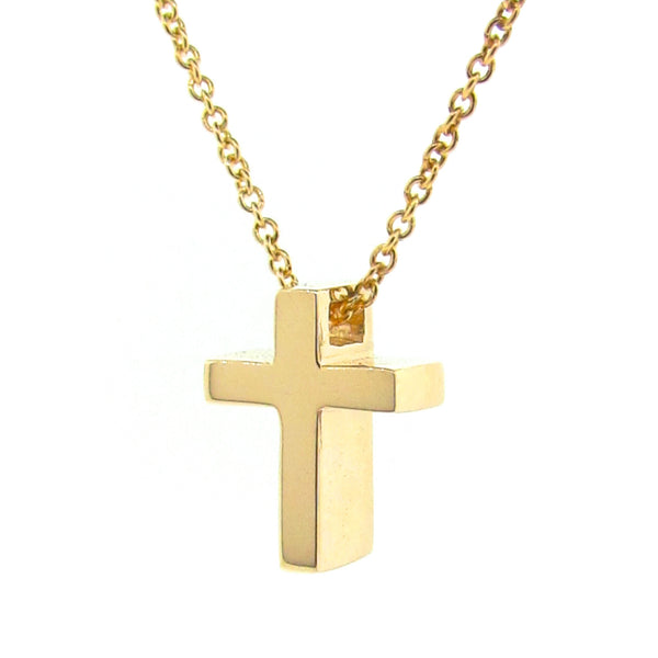 Yellow Gold Small Cross Pendant