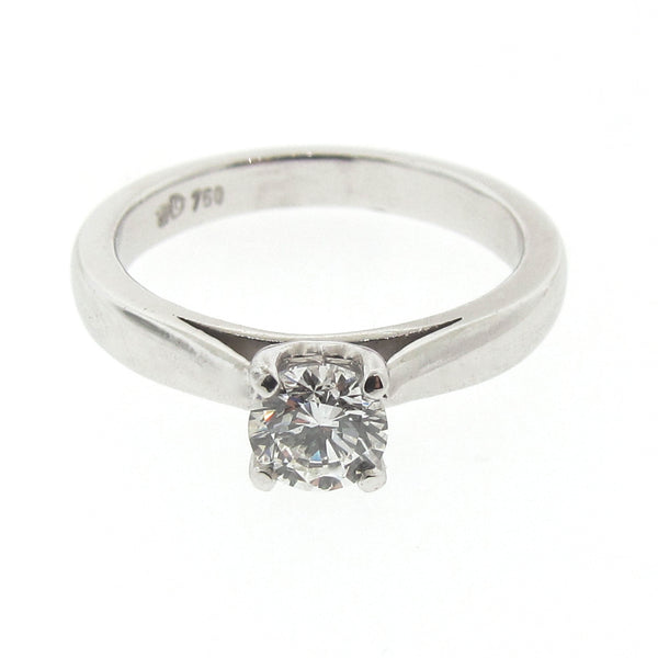 18ct White Gold Diamond Cathedral Engagement Ring