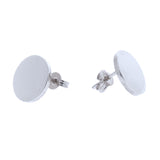 Sterling Silver Medium Eclipse stud Earrings