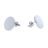 White Gold Medium Eclipse stud Earrings