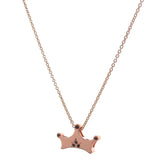 Rose Gold Spinel Crown Pendant only