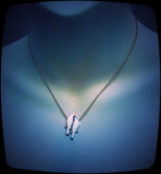 Silver and Rose Gold '2 Finches' Necklace