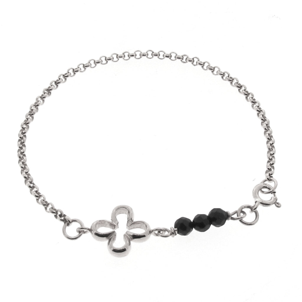 Silver Onyx Luck Bracelet