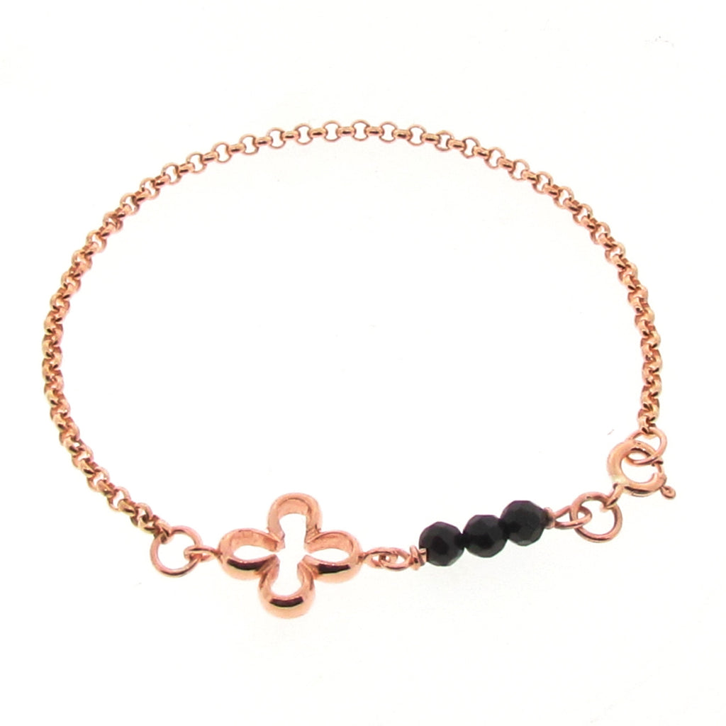 Rose Gold Onyx Luck Bracelet