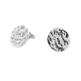 White Gold Solar Eclipse stud Earrings