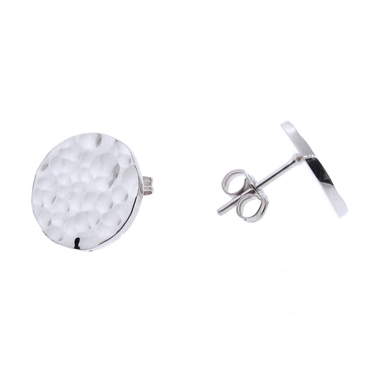 Silver Solar Eclipse stud Earrings