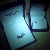 yellow gold diamond lightning bolt Studs