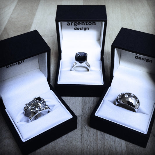 White Gold Diamond Eclipse Ring