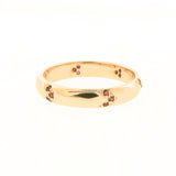 Find Your Direction Narrow Band in Yellow Gold and Ruby