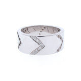 Find Your Direction Wide Band in White Gold, Spinel and Diamond