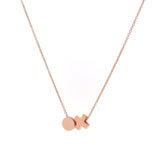 Rose Gold 'Baby Kiss Hug' Necklace