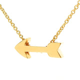 Yellow Gold Baby Arrow Pendant