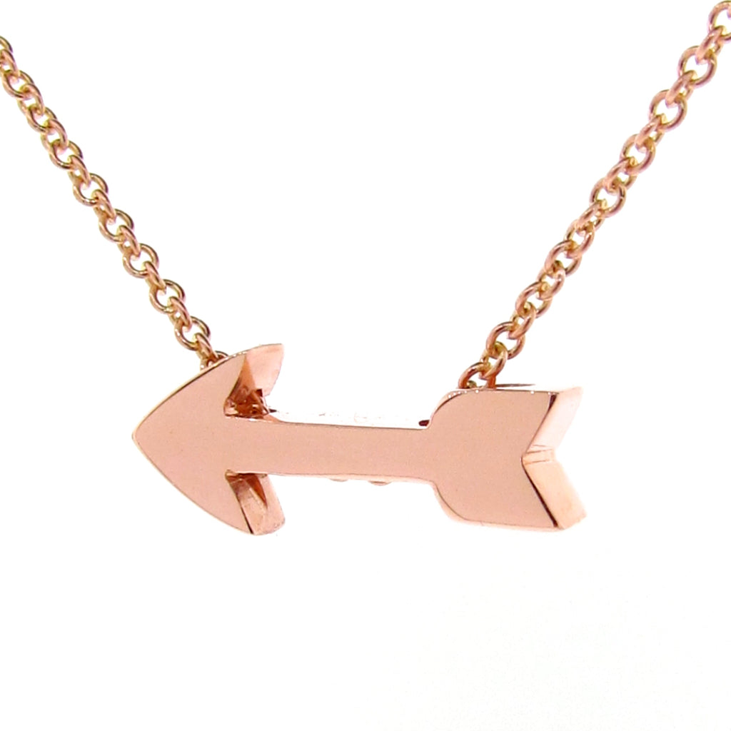 Rose Gold Baby Arrow Pendant or Necklace