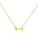 Yellow Gold Baby Arrow Pendant