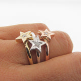 White Gold Diamond Baby Star ring