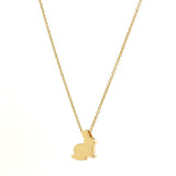 Yellow Gold  'Baby Bunny' Pendant