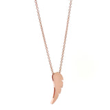 Rose Gold Wing Pendant or Necklace