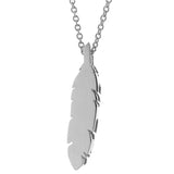 Sterling Silver Feather Pendant