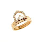 18ct Yellow Gold Diamond Cadillac Engagement Ring set