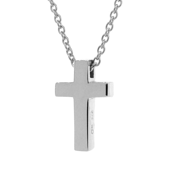 White Gold Medium Cross Pendant